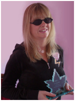 Hayley Oliver with Best New Artist Award 2007 from DJ Evy of Canada 